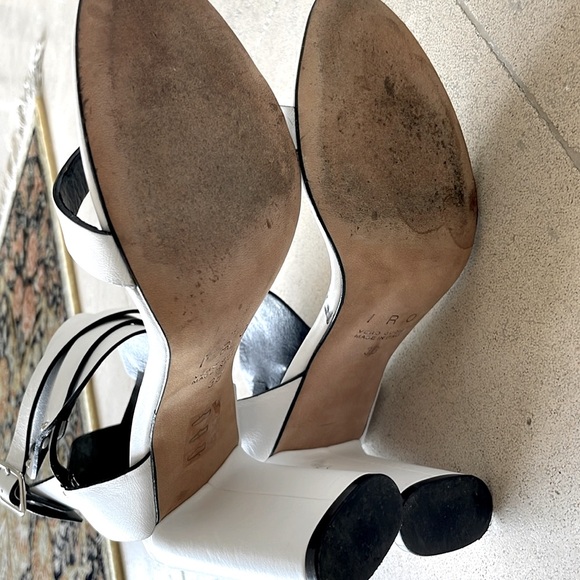 IRO Paris White Leather Strappy Sandals – Size 38 - Picture 12 of 14